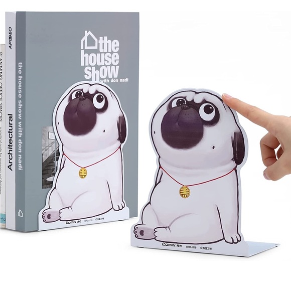 NWT Pug Dog Character [Comix] Book Ends - Picture 3 of 9